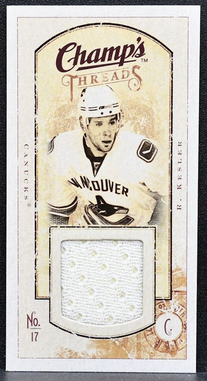 2009-10 Upper Deck Champ's Mini Threads Ryan Kesler MT-RK Canucks Jersey 6649