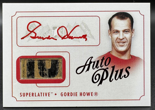 2013-14 In The Game Superlative Auto Plus Gordie Howe AP-GH Auto Stick
