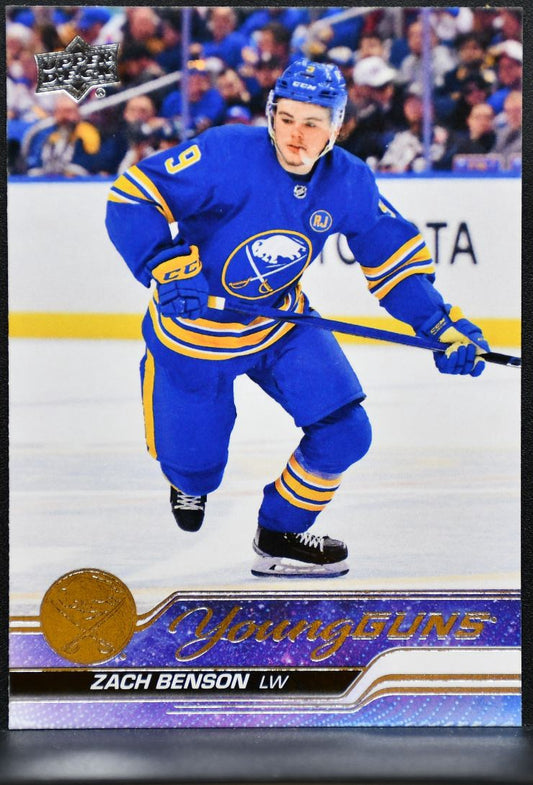2023-24 Upper Deck Series 2 Young Guns Zach Benson 474 Buffalo Sabres RC 4006