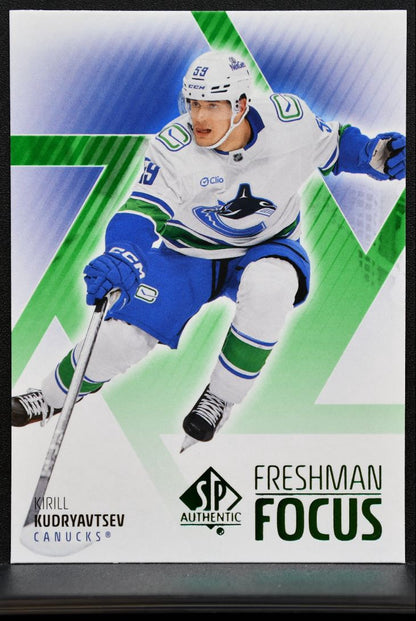 2025-26 SP Authentic Freshman Focus Kirill Kudryavtsev Vancouver Canucks RC 1334
