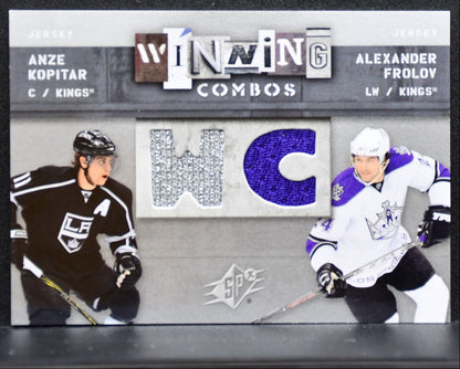 2009-10 SPx Winning Combos Alexander Frolov/Anze Kopitar WC-FK Kings Jersey 2516