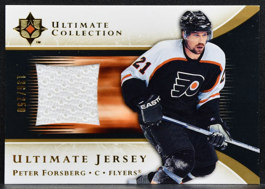 2005-06 UD Ultimate Collection Jerseys Peter Forsberg Flyers 136/250 Jersey 2389