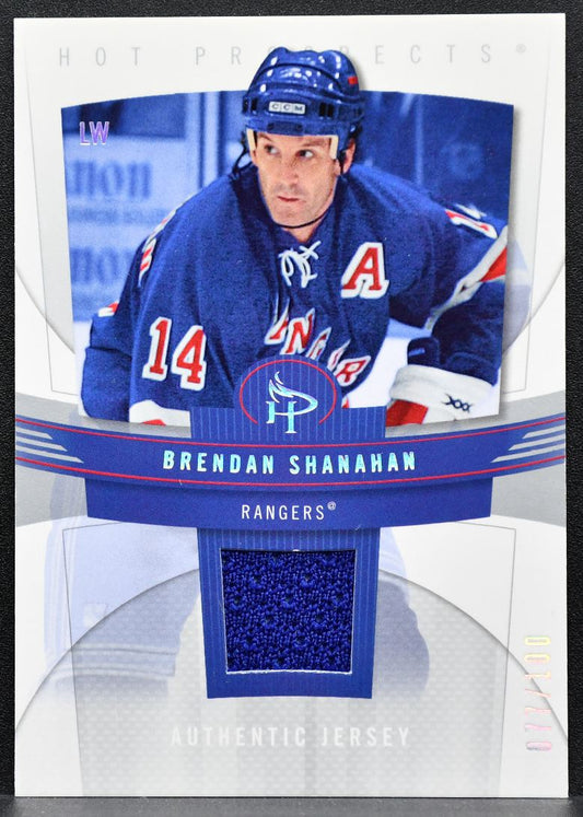 2007-08 Fleer Hot Prospects Authentic Brendan Shanahan Rangers Jersey 8351