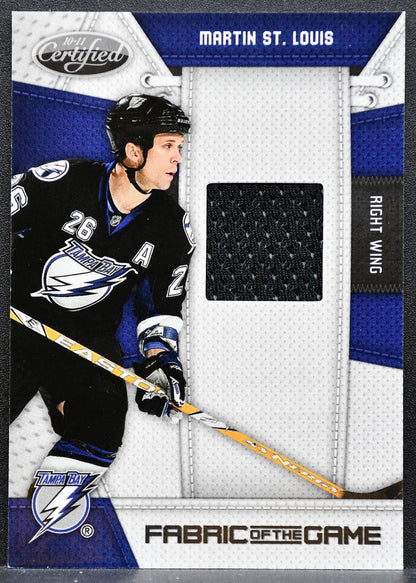 2010-11 Panini Certified Fabric of the Game Martin St. Louis Jersey 8993