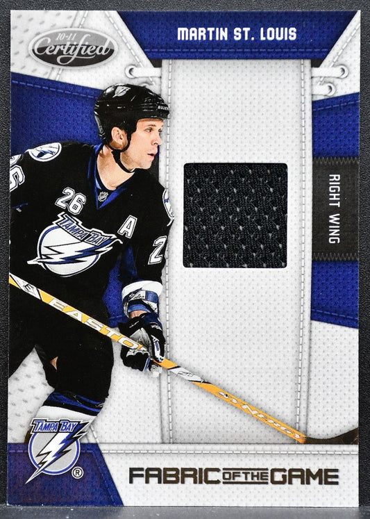 2010-11 Panini Certified Fabric of the Game Martin St. Louis Jersey 8993