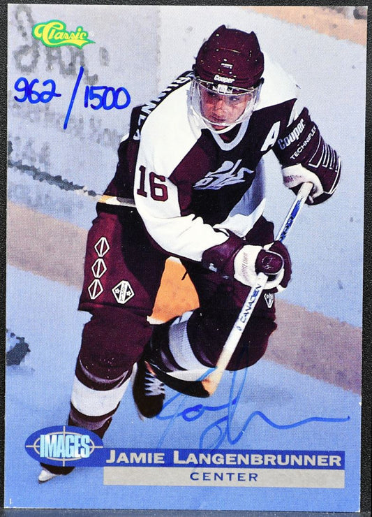 1995-96 Classic Images Auto Jamie Langenbrunner Auto 962/1500 2124