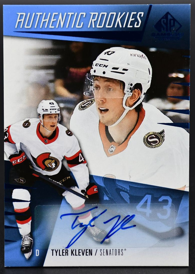 2023-24 SP Game Used Auto Tyler Kleven 264 Ottawa Senators Auto
