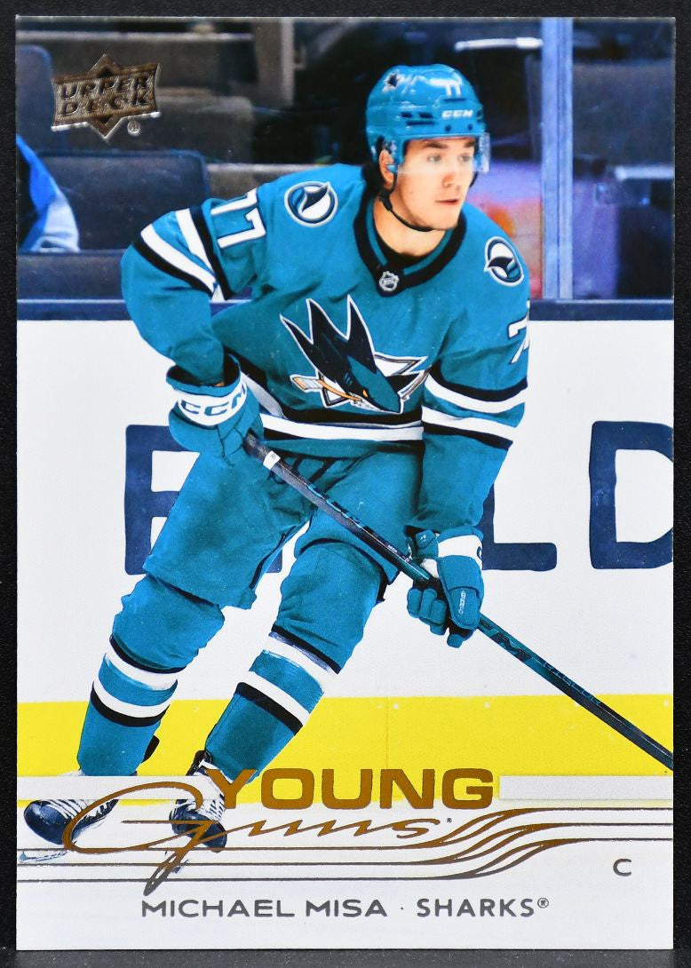 2025-26 Upper Deck Series 2 Young Guns Michael Misa 487 San Jose Sharks RC 5255
