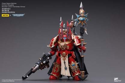 Crimson Slaughter Sorcerer Lord in Terminator Armour Chaos Space Marines Joy Toy
