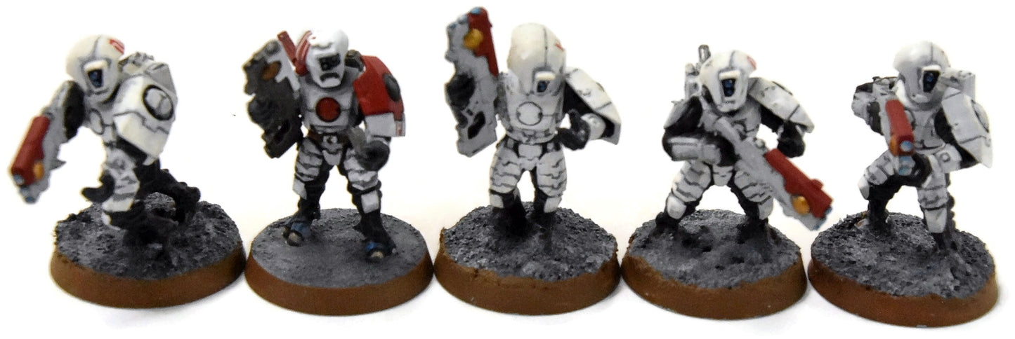 TAU EMPIRE 10 Breachers #2 WELL PAINTED Warhammer 40K