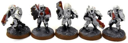 TAU EMPIRE 10 Breachers #2 WELL PAINTED Warhammer 40K