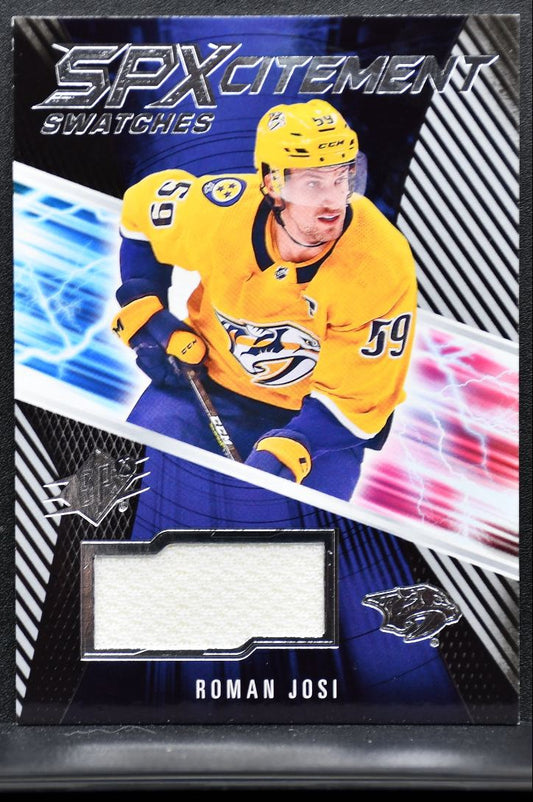 2018-19 SPx SPxcitement Swatches Jersey Roman Josi XS-RJ Jersey 3460