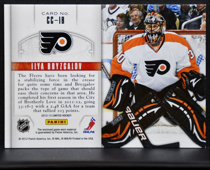 2012-13 Panini Limited Crease Cleaners Jersey Ilya Bryzgalov Flyers Jersey 5708