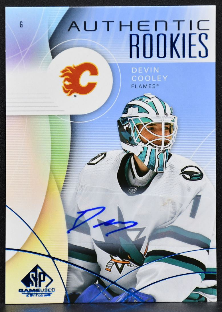 2024-25 SP Game Used Authentic Rookies Auto Blue Devin Cooley 252 RC Auto