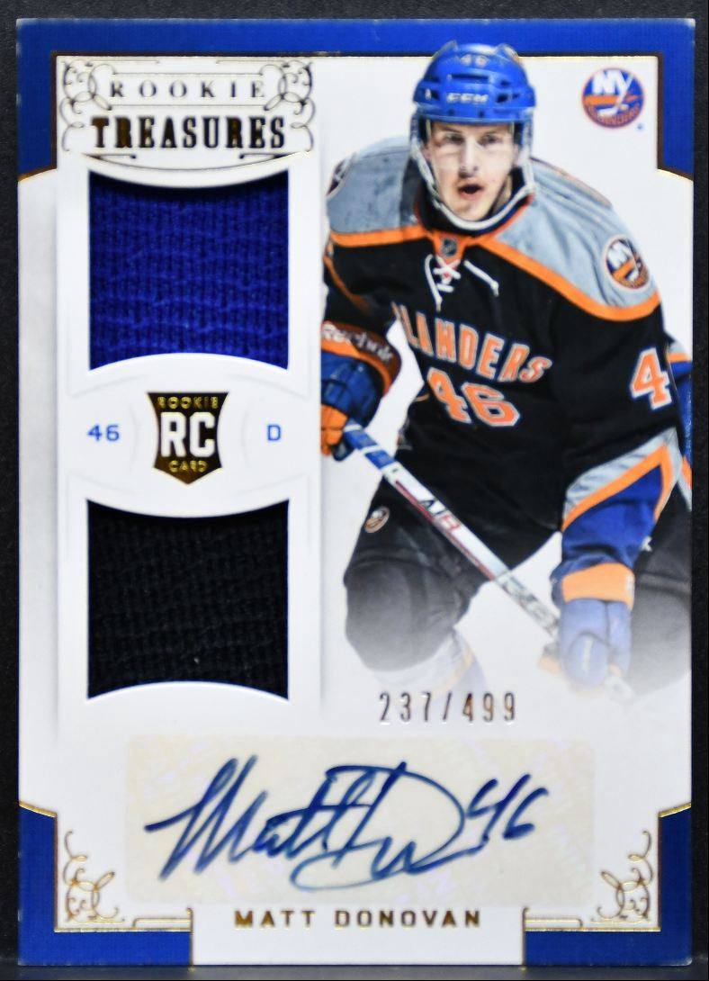 2012-13 Panini Rookie Treasures Jersey Donovan RC Auto 237/499 Jersey 9151