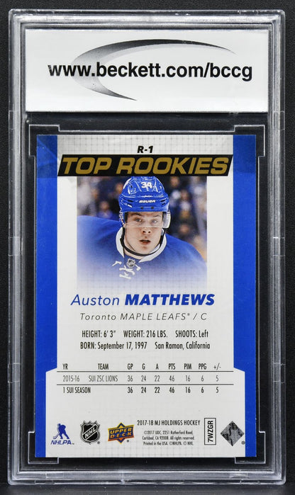 2017-18 Upper Deck MJ Holdings Top Rookies Gold Auston Matthews R-1 RC 2248
