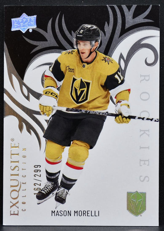 2024-25 UD Ice Exquisite Collection Rookies Mason Morelli Golden Knights RC 0832