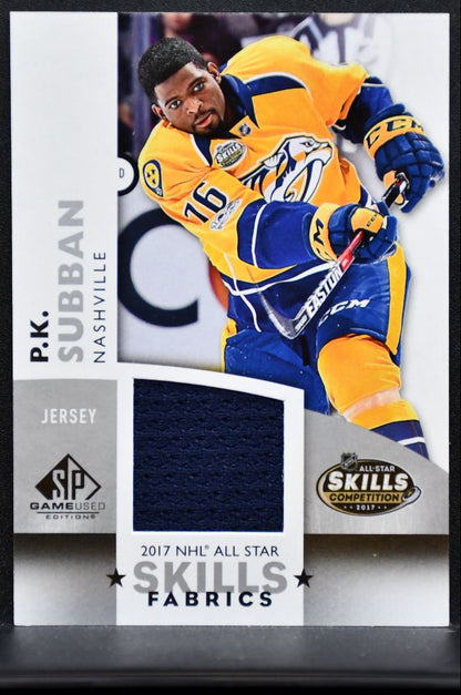 2017-18 SP Game Used 2017 NHL All-Star Skills Fabrics Subban Jersey 7290