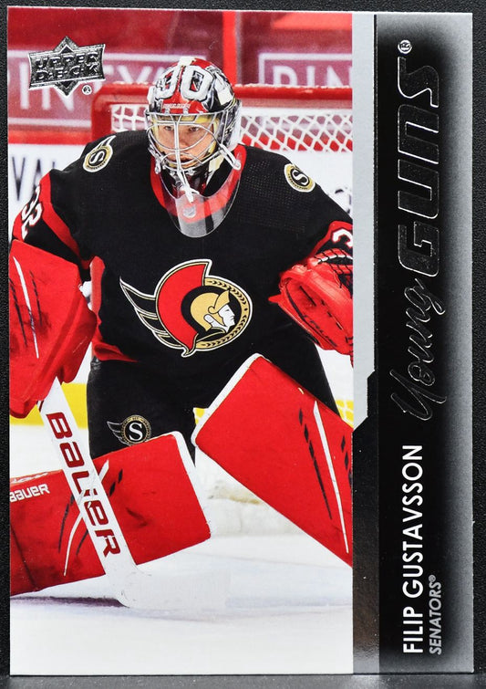 2021-22 Upper Deck Series 1 Young Guns Filip Gustavsson 225 Senators RC 3819