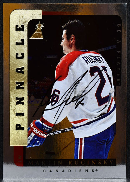 1996-97 Pinnacle Be a Player Autographs Martin Rucinsky 124 Auto 4587
