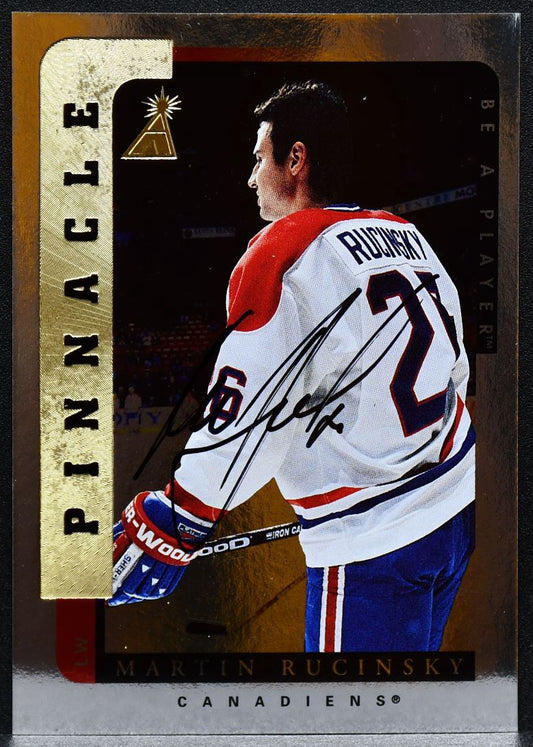 1996-97 Pinnacle Be a Player Autographs Martin Rucinsky 124 Auto 4587