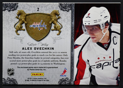 2011-12 Panini Crown Royale All The Kings Men Memorabilia Ovechkin 2 Jersey