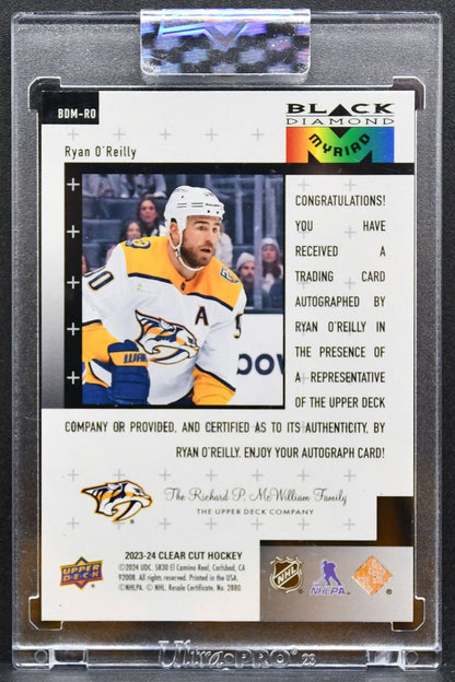 2023-24 UD Clear Cut 98-99 Black Diamond Myriad Blue Parallel O'Reilly Auto 5817
