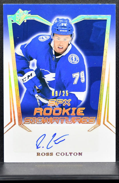 2021-22 SPx Rookie Signatures Gold Ross Colton Lightning RC Auto 09/25 0468