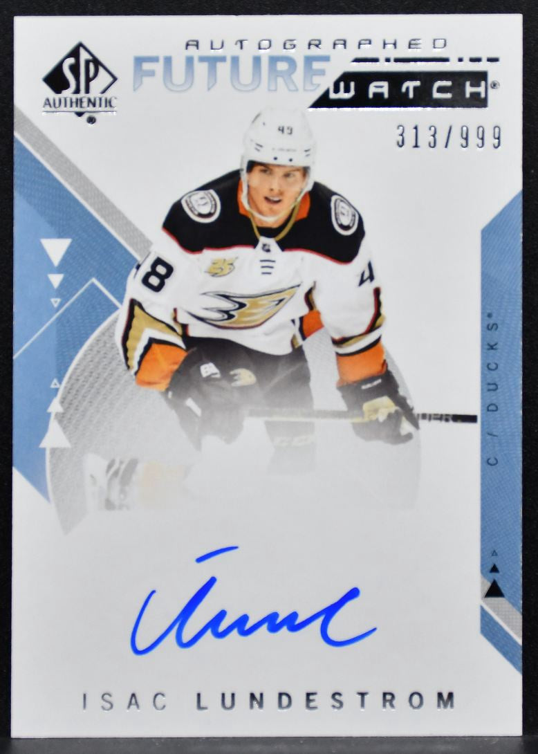 2018-19 SP Authentic Future Watch Auto Lundestrom RC Auto 313/999 5580