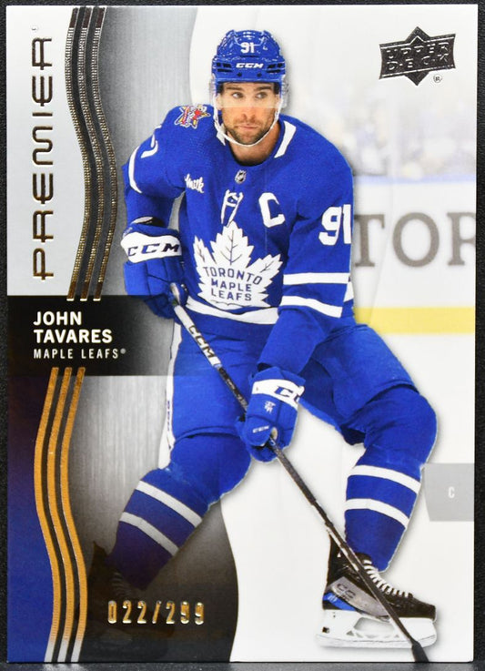 2023-24 Upper Deck Premier Base John Tavares 24 Toronto Maple Leafs /299 0526
