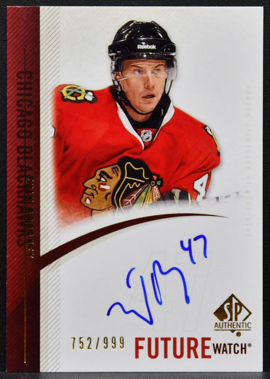 2010-11 SP Authentic Future Watch Auto Evan Brophey Blackhawks RC Auto 7019