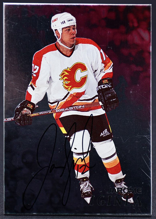 1998-99 In The Game Be A Player Auto Jarome Iginla 18 Auto