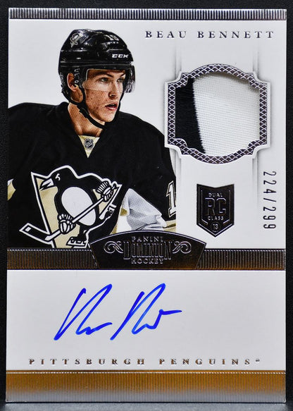 2013-14 Panini Dominion Rookie Patch Auto Beau Bennett RC Auto 224/299 1728