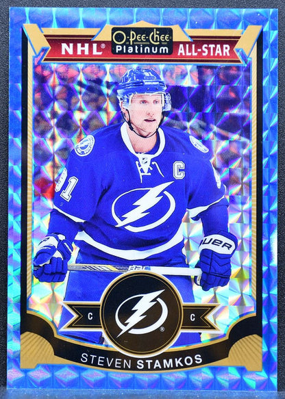 2015-16 O-Pee-Chee Platinum Blue Cubes Steven Stamkos PS-SS Lightning 58/75 6885