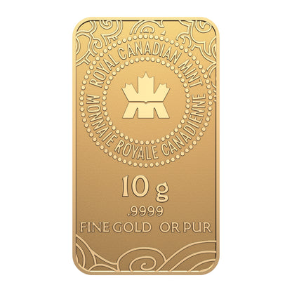 2025 Lunar Year of the Snake – 10 g 99.99% Pure Gold Bar (Premium Bullion)(250551)