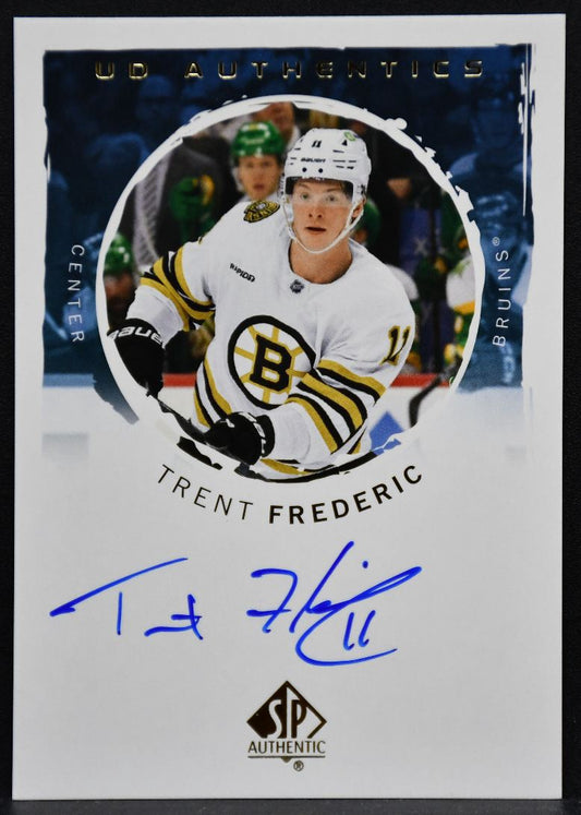 2024-25 SP Authentic UD Authentics Auto Trent Frederic UDA-TF Boston Bruins Auto 6003