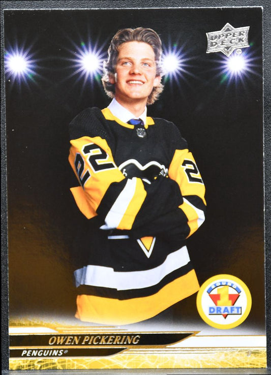 2024-25 UD Extended Series Round 1 Draft Owen Pickering 732 Penguins RC 0625