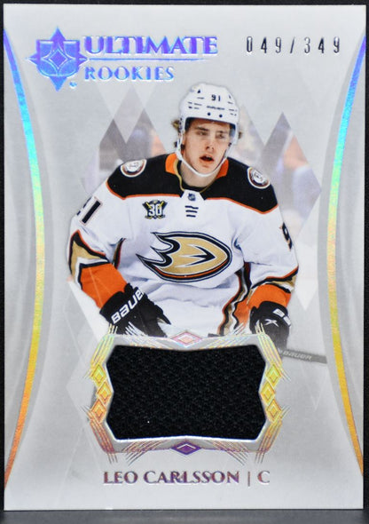 2023-24 UD Ultimate Collection Rookies Jersey Carlsson Ducks RC /349 Jersey 3598