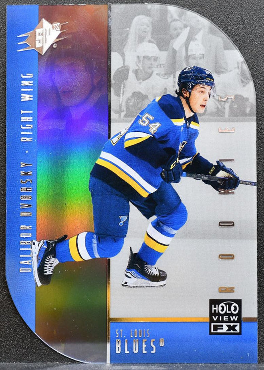 2025-26 SPx HoloView FX Rookie Dalibor Dvorsky HV-40 St. Louis Blues RC 0009