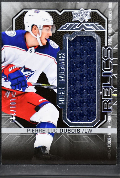 2017-18 SPx UD Black Rookie Trademarks Dubois Jackets RC /299 Jersey 0047