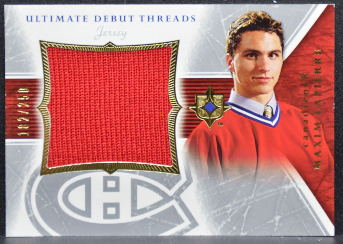 2005-06 UD Ultimate Collection Debut Threads Lapierre RC 182/250 Jersey 4385