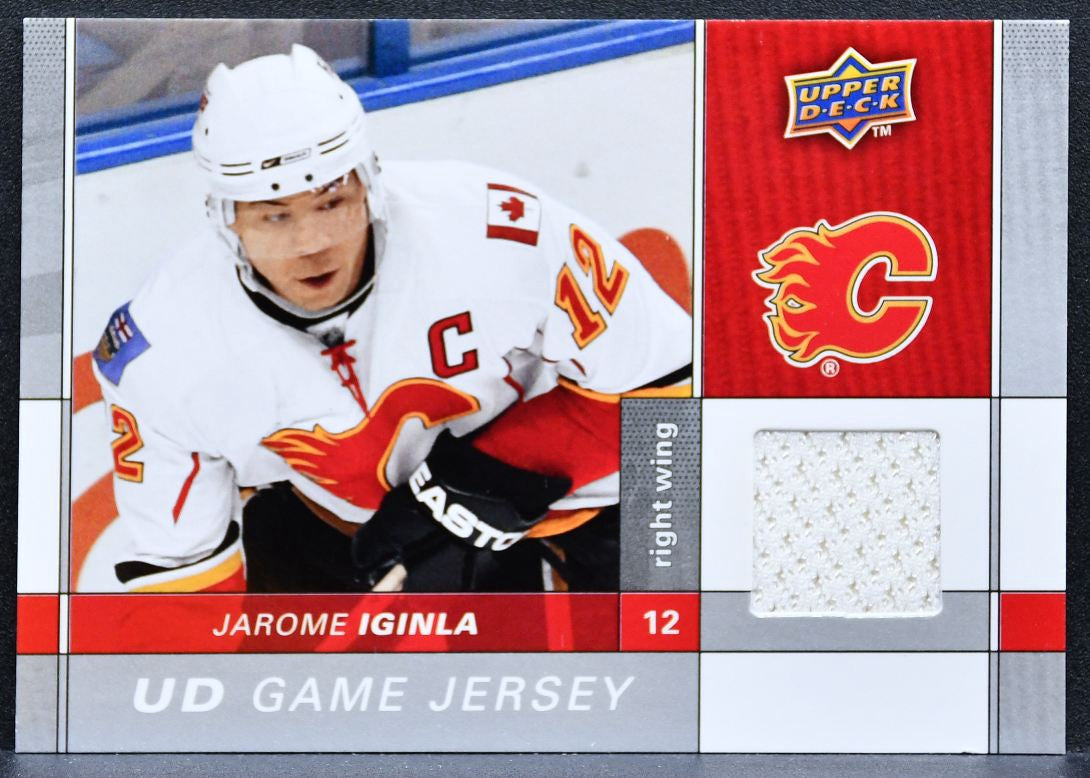 2009-10 UD Series 2 UD Game Jerseys Jarome Iginla GJ2-JI Flames Jersey 9653