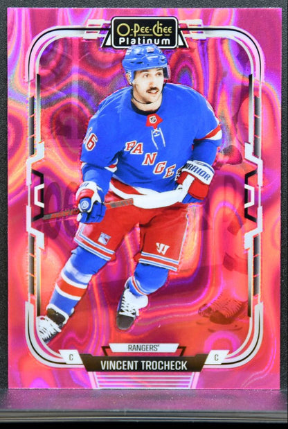 2025-26 O Pee Chee Platinum Pink Magma Vincent Trocheck New York Rangers 8303