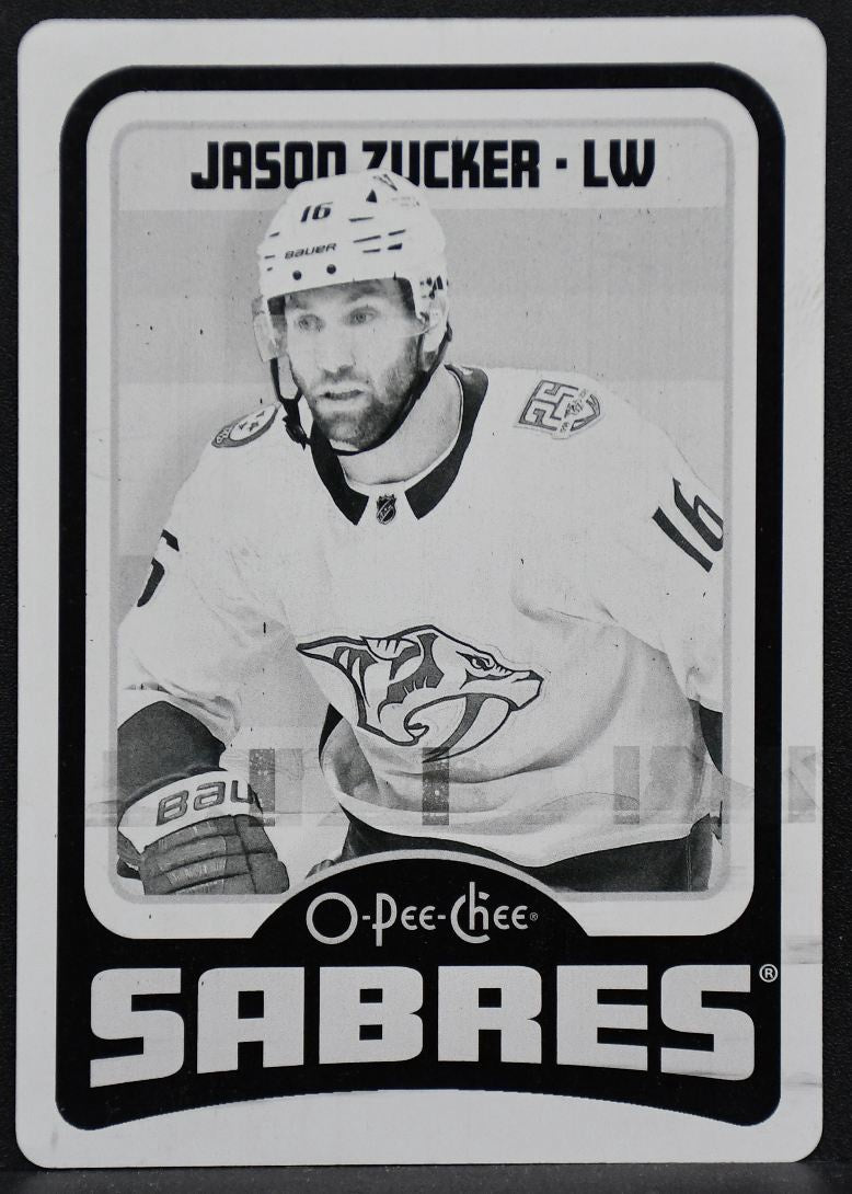 2024-25 O-Pee-Chee Retro Printing Plate Jason Zucker 265 Buffalo Sabres 4015