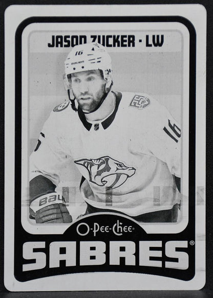 2024-25 O-Pee-Chee Retro Printing Plate Jason Zucker 265 Buffalo Sabres 4015