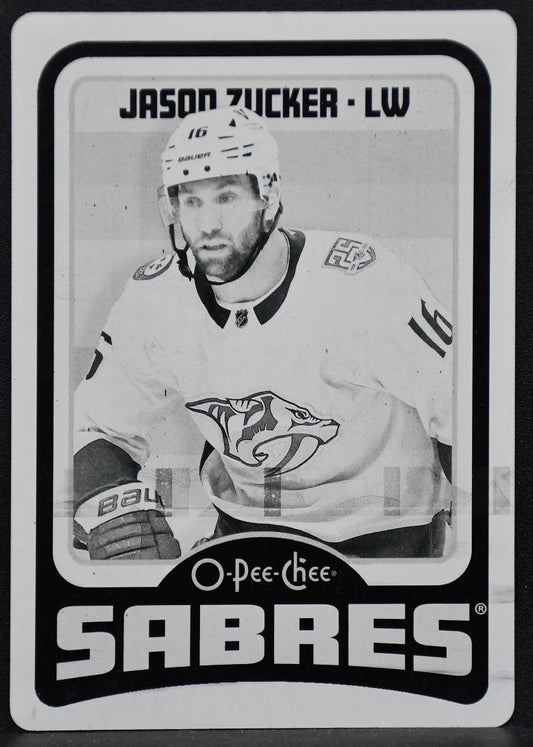 2024-25 O-Pee-Chee Retro Printing Plate Jason Zucker 265 Buffalo Sabres 4015