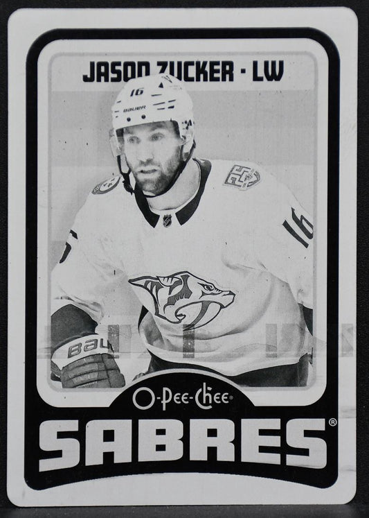 2024-25 O-Pee-Chee Retro Printing Plate Jason Zucker 265 Buffalo Sabres 4015