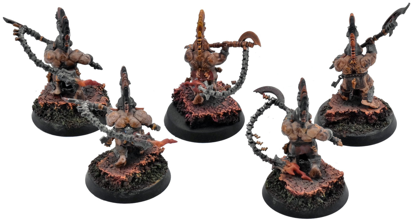 FYRESLAYERS 5 Hearthguard Berzerkers #6 WELL PAINTED Warhammer Sigmar