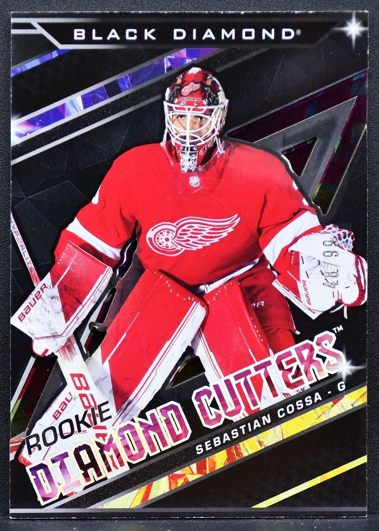 24-25 UD Black Diamond RC Diamond Cutters Cossa RDC-SC Red Wings RC 48/99 8724