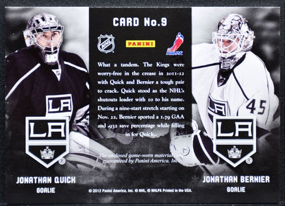 2011-12 Panini Prime Combos Jersey Bernier/Quick /225 Jersey 2395